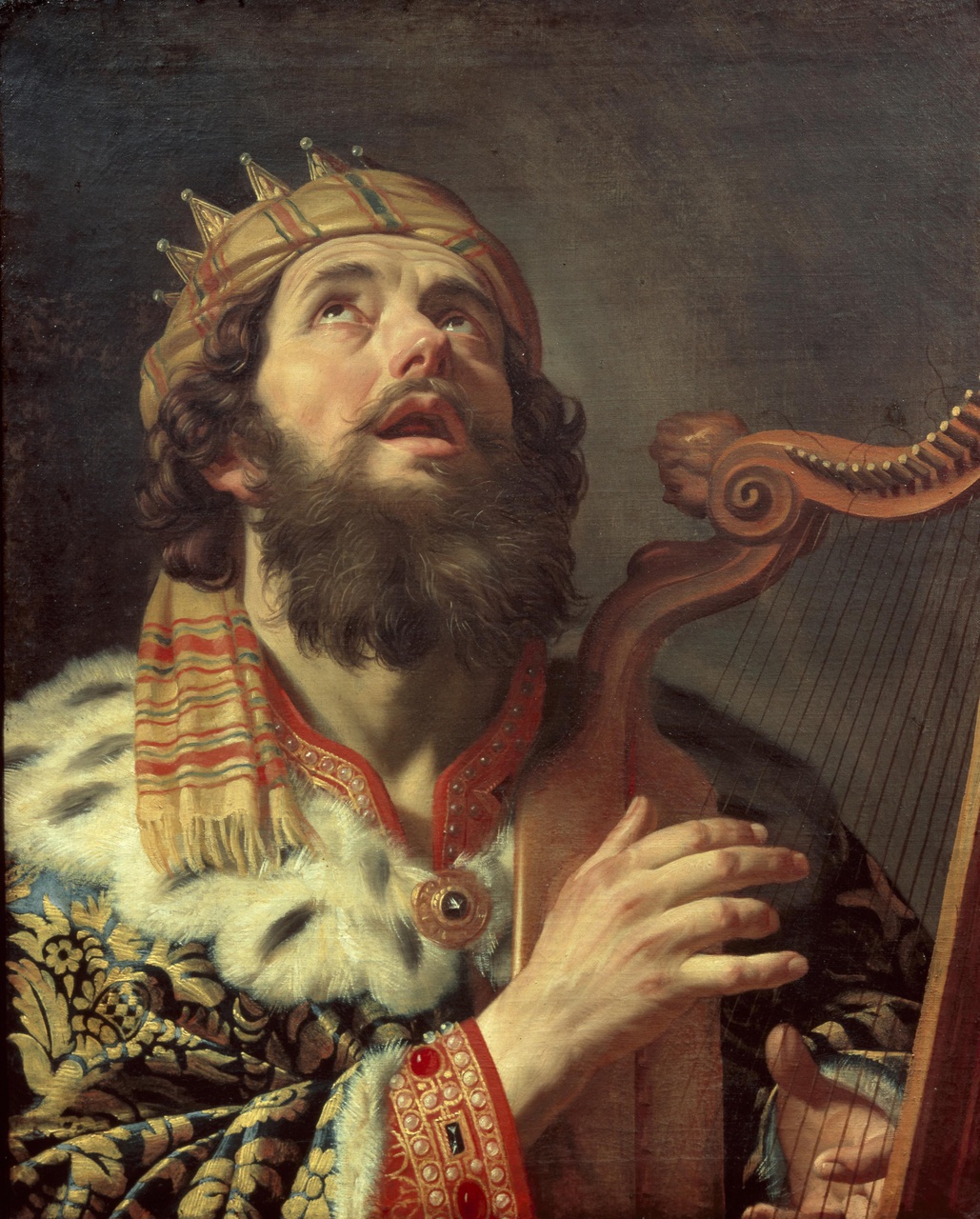 Harpspelende koning David