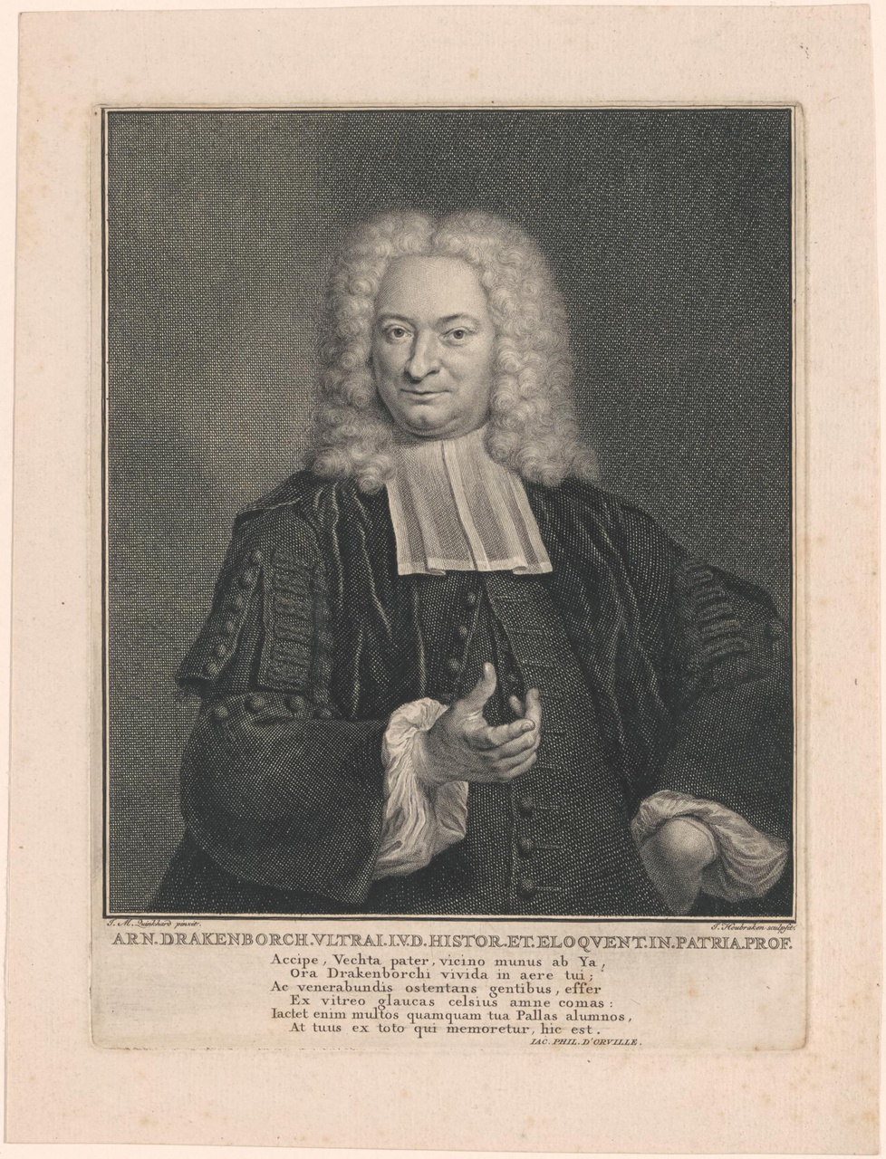 Portret van Arnoldus Drakenborch (1684-1748)