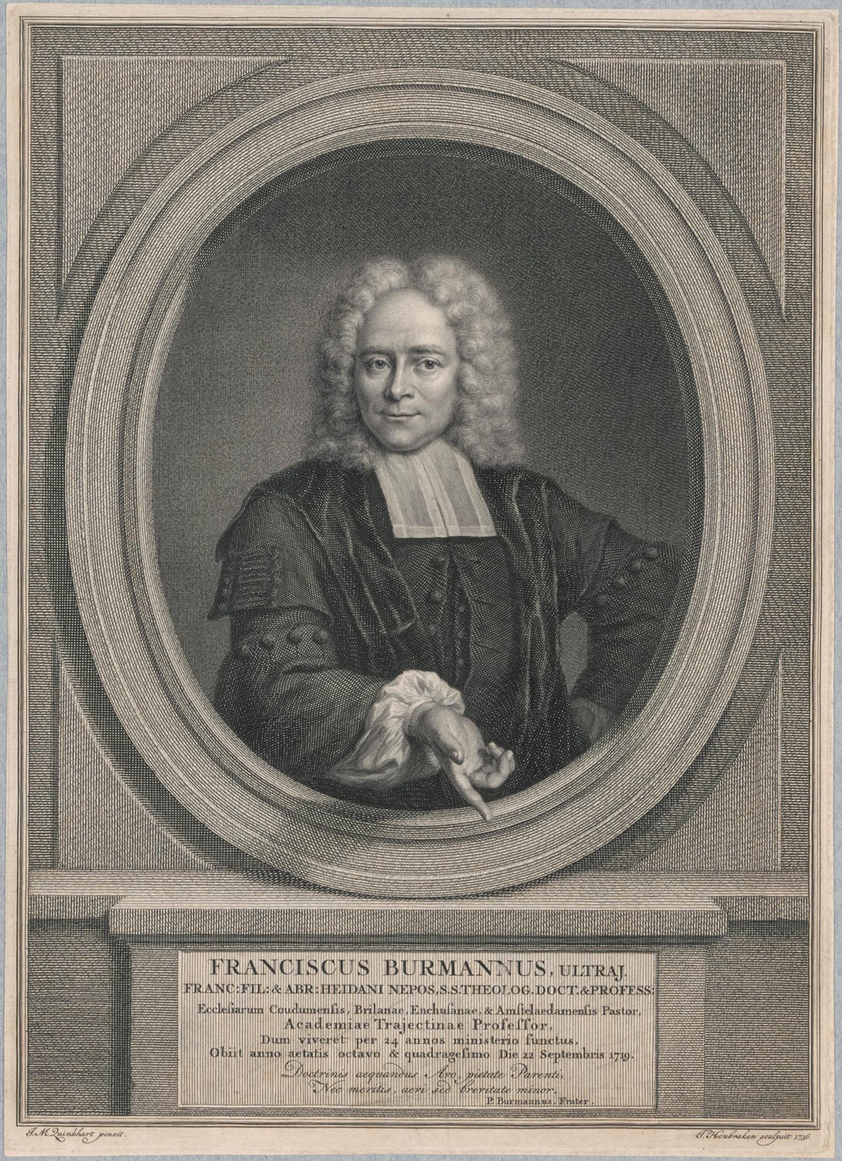 Portret van Franciscus Burmannus II (1671-1719)