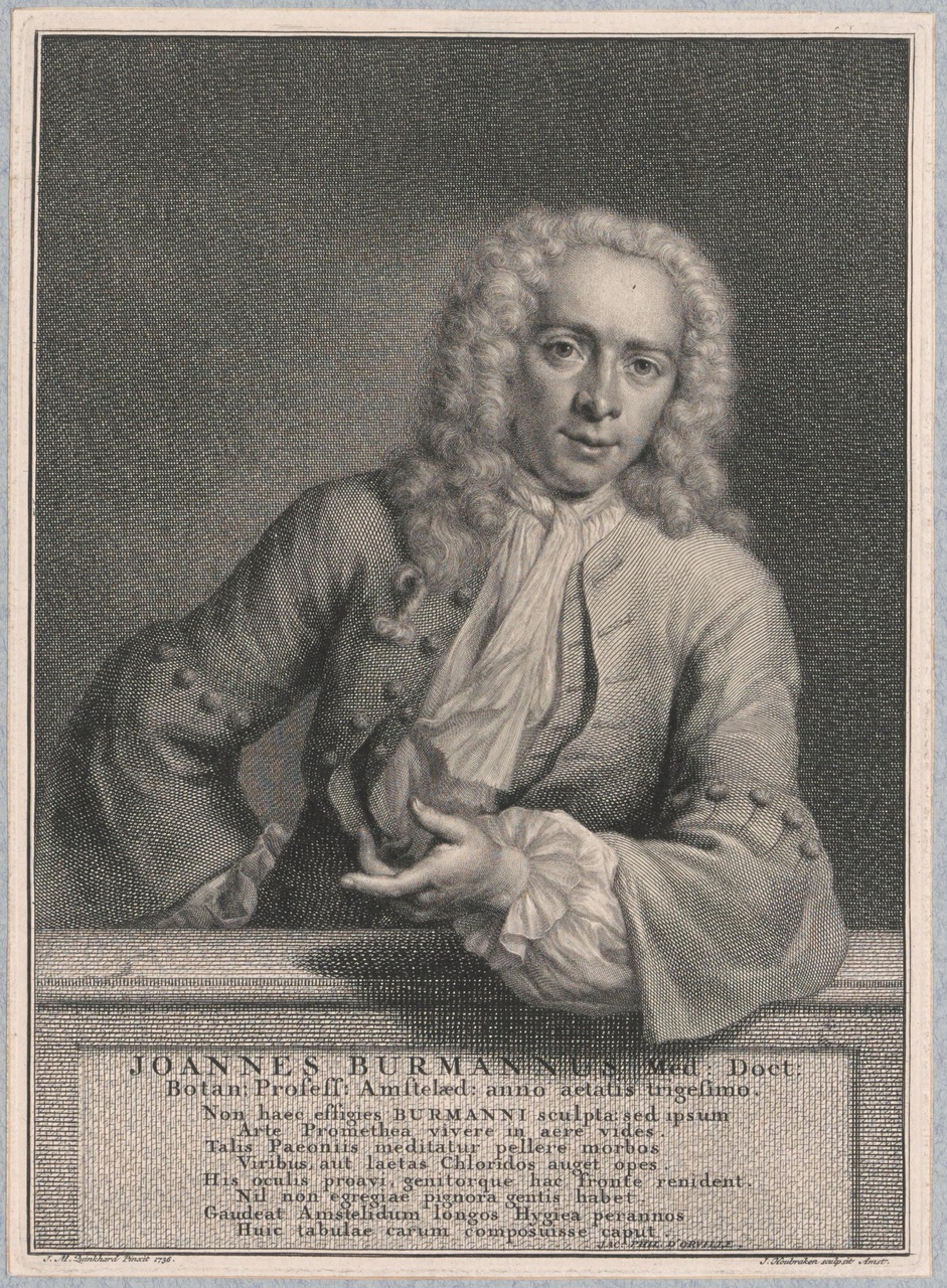 Portret van Joannes Burmannus (1706-1779)