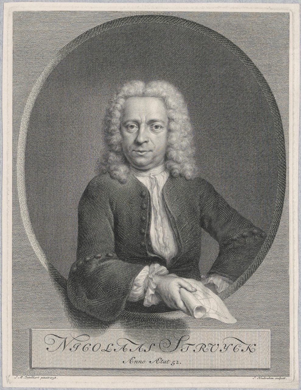 Portret van Nicolaas Struyck (1686-na 1783)