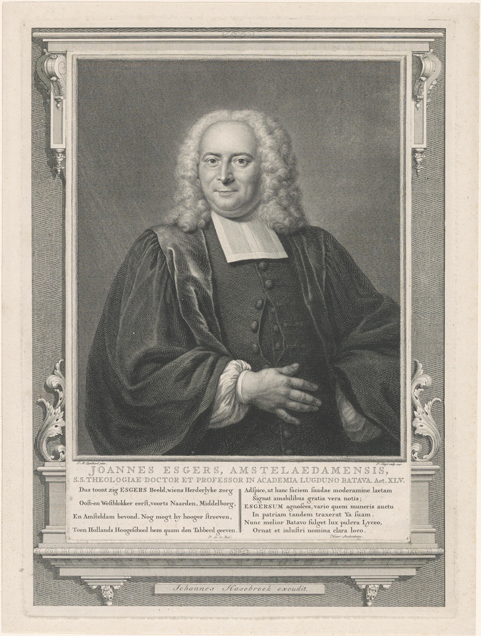 Portret van Johannes Esgers (1695-1755)