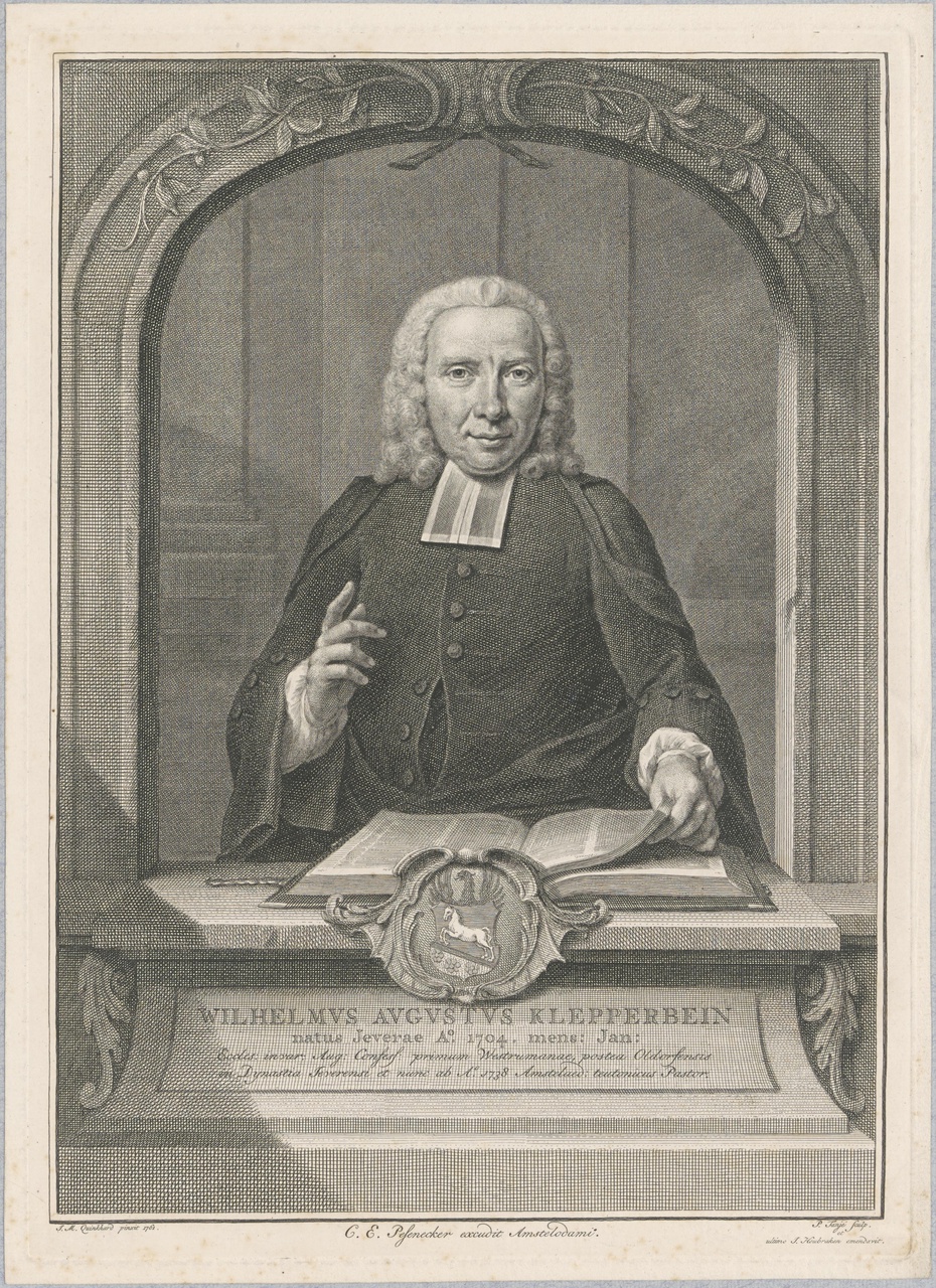 Portret van Wilhelmus Augustus Klepperbein (1704-1786)