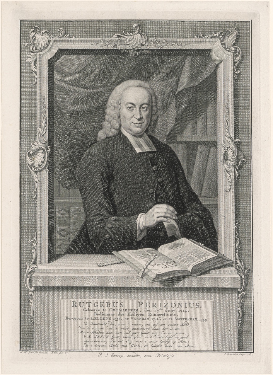 Portret van Rutgerus Perizonius (1714-1781)