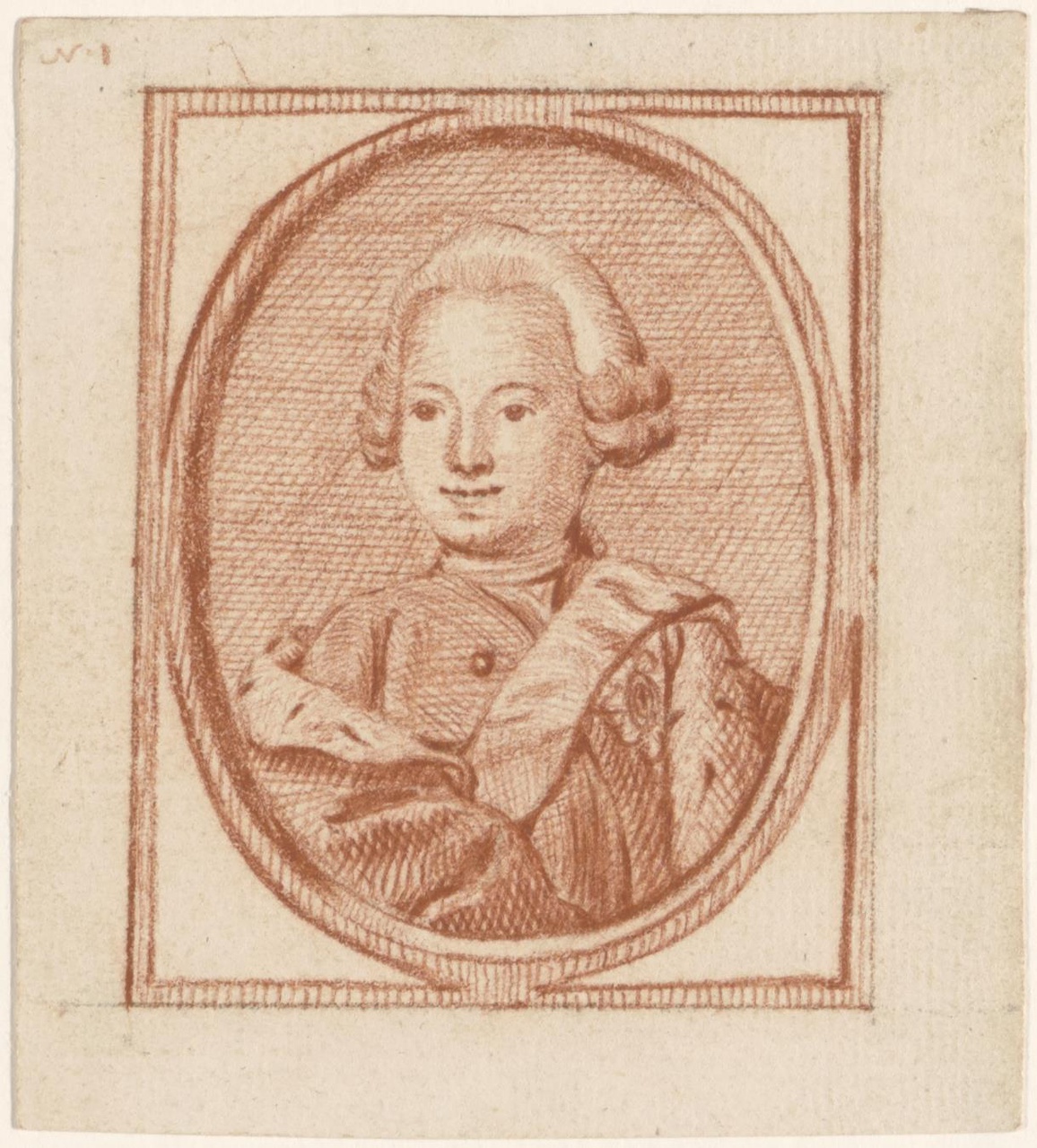 Borstbeeld van prins Willem V als jongen