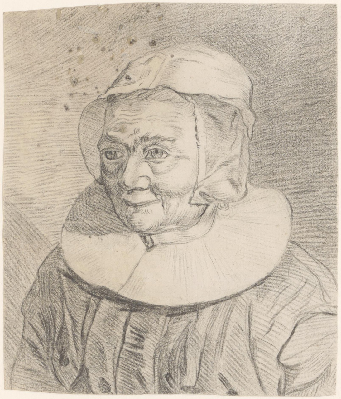 Portret van een oude vrouw