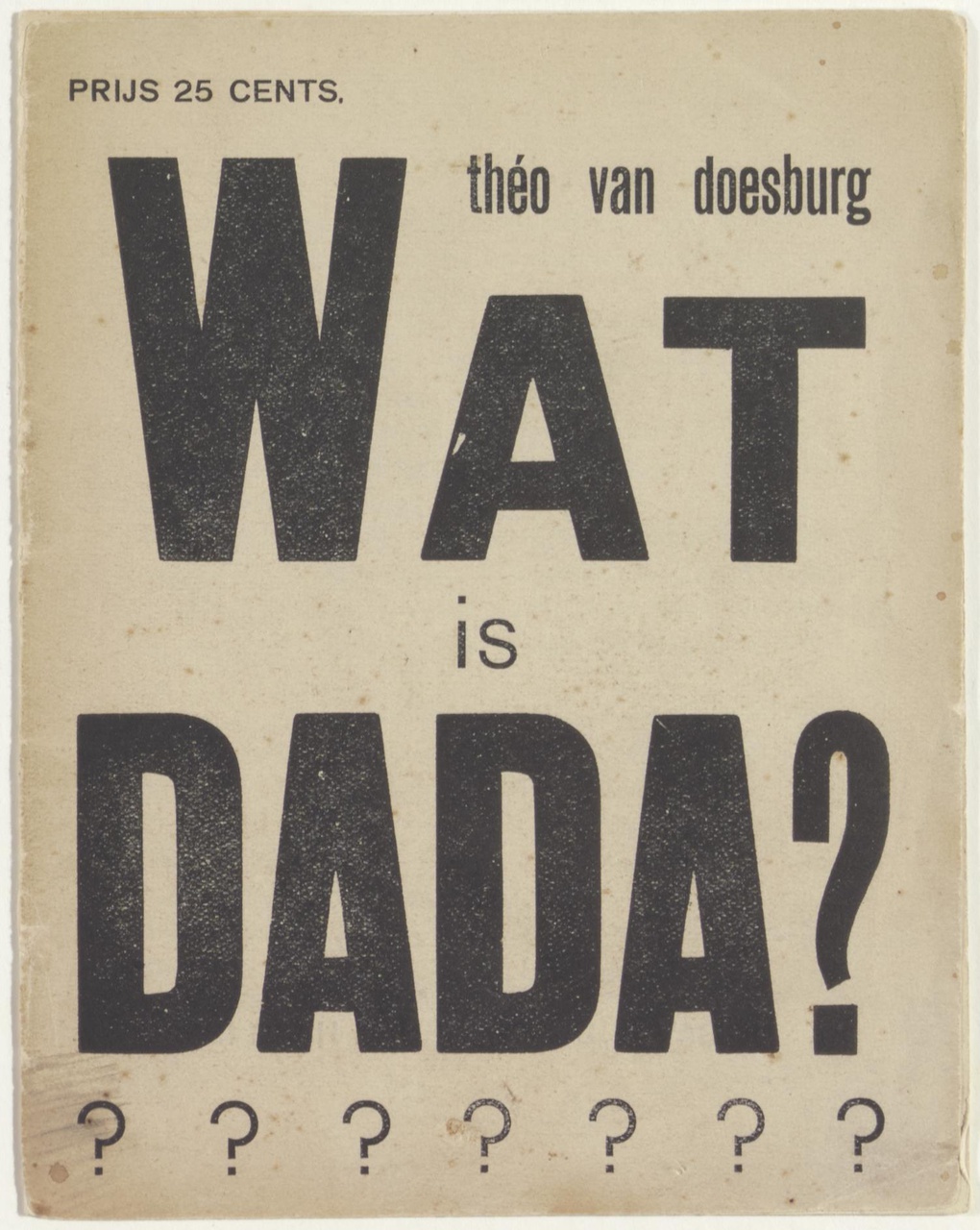 Brochure Wat is Dada?