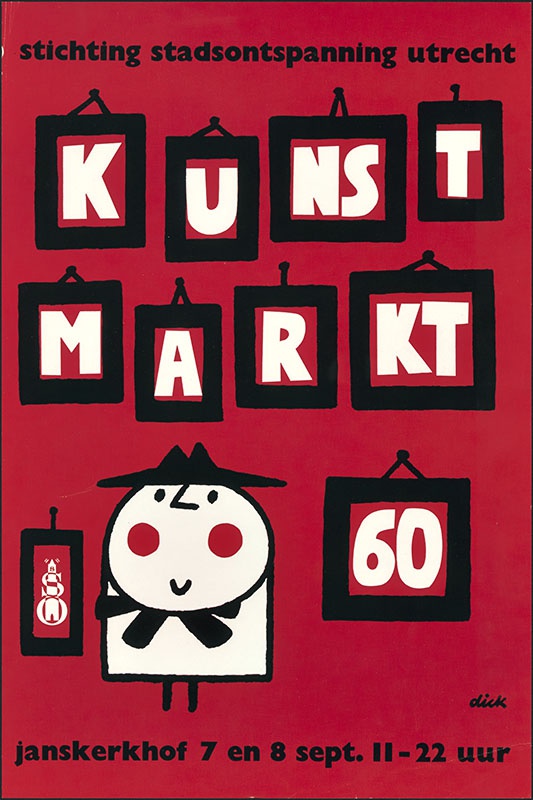'Kunstmarkt 60, Janskerkhof, (georganiseerd door) stichting stadsontspanning utrecht'