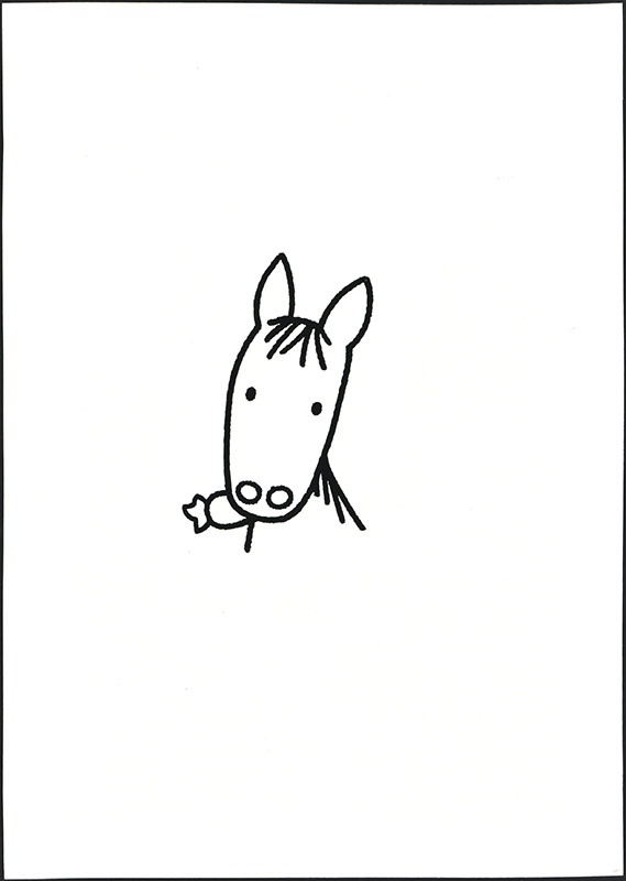 op de step [variant voor p. 27, de kop van ezel piet met een peen, niet opgenomen in het kinderboek]