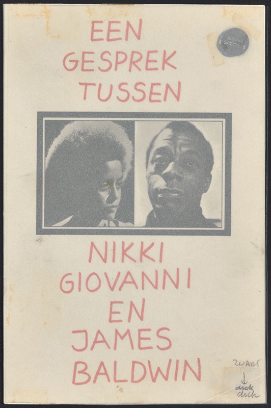 Baldwin, James en Giovanni, Nikki [Een gesprek tussen Nikki Giovanni en James Baldwin / Zwarte Beertjes 1606]