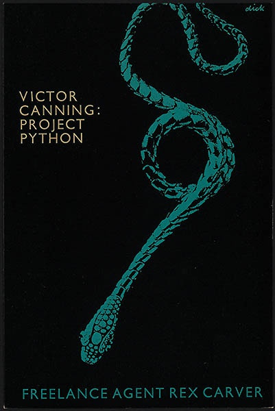 Canning, Victor [Project python, free-lance agent Rex Carver / Zwarte Beertjes 1309]