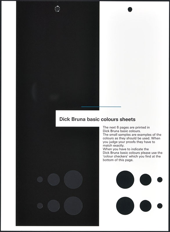 kleurenstaal voor de kinderboeken, 'Dick Bruna colours'