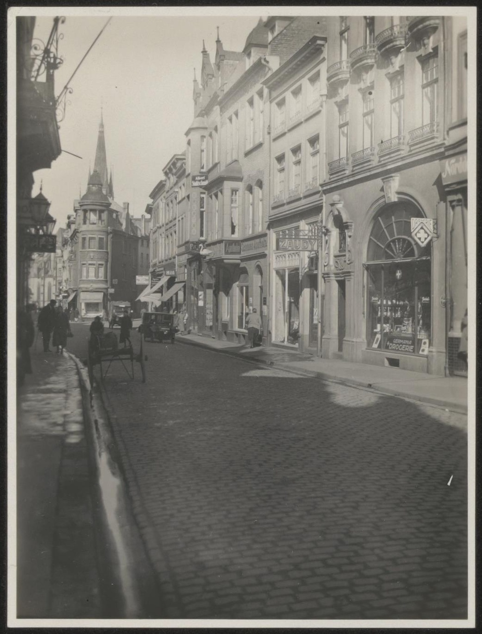 Afbeelding van winkel Zaudy, gevel oude toestand, 1928