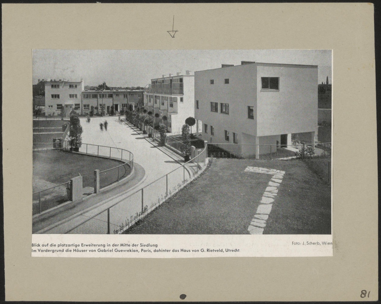 Afbeelding van straatje Werkbundsiedlung Wenen, ca.1932