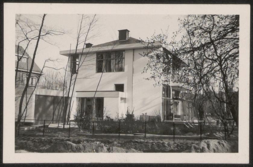 Afbeelding van woning Hillebrand, ca.1935, achterkant