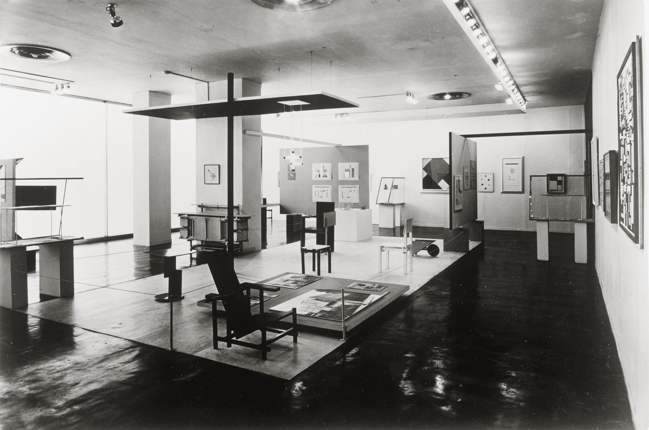 Afbeelding van De Stijl tentoonstelling in New York 1952, overzicht