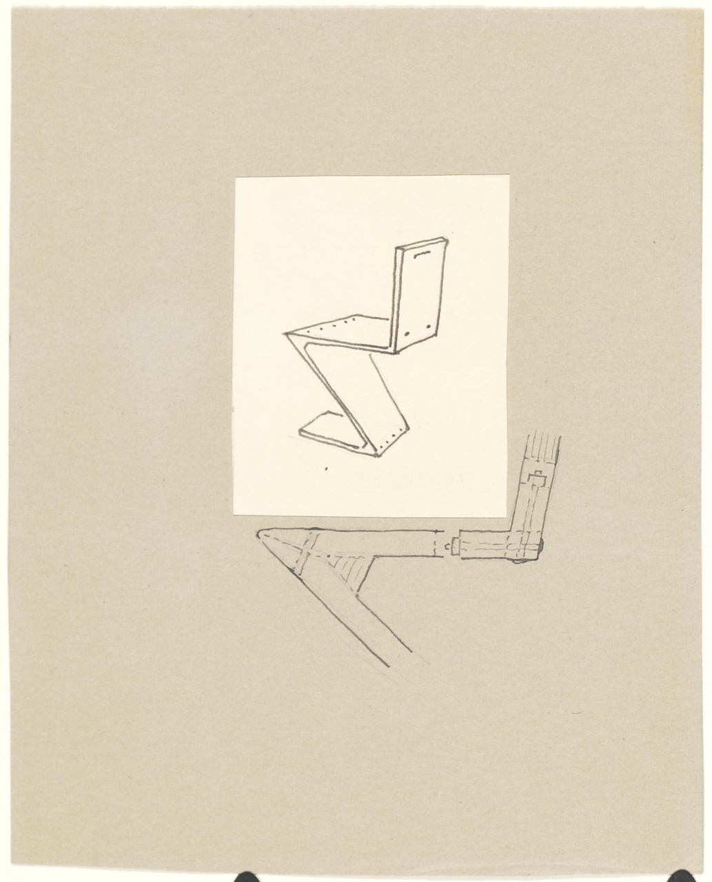 Zigzag meubilair (stoel, zigzagstoel)
