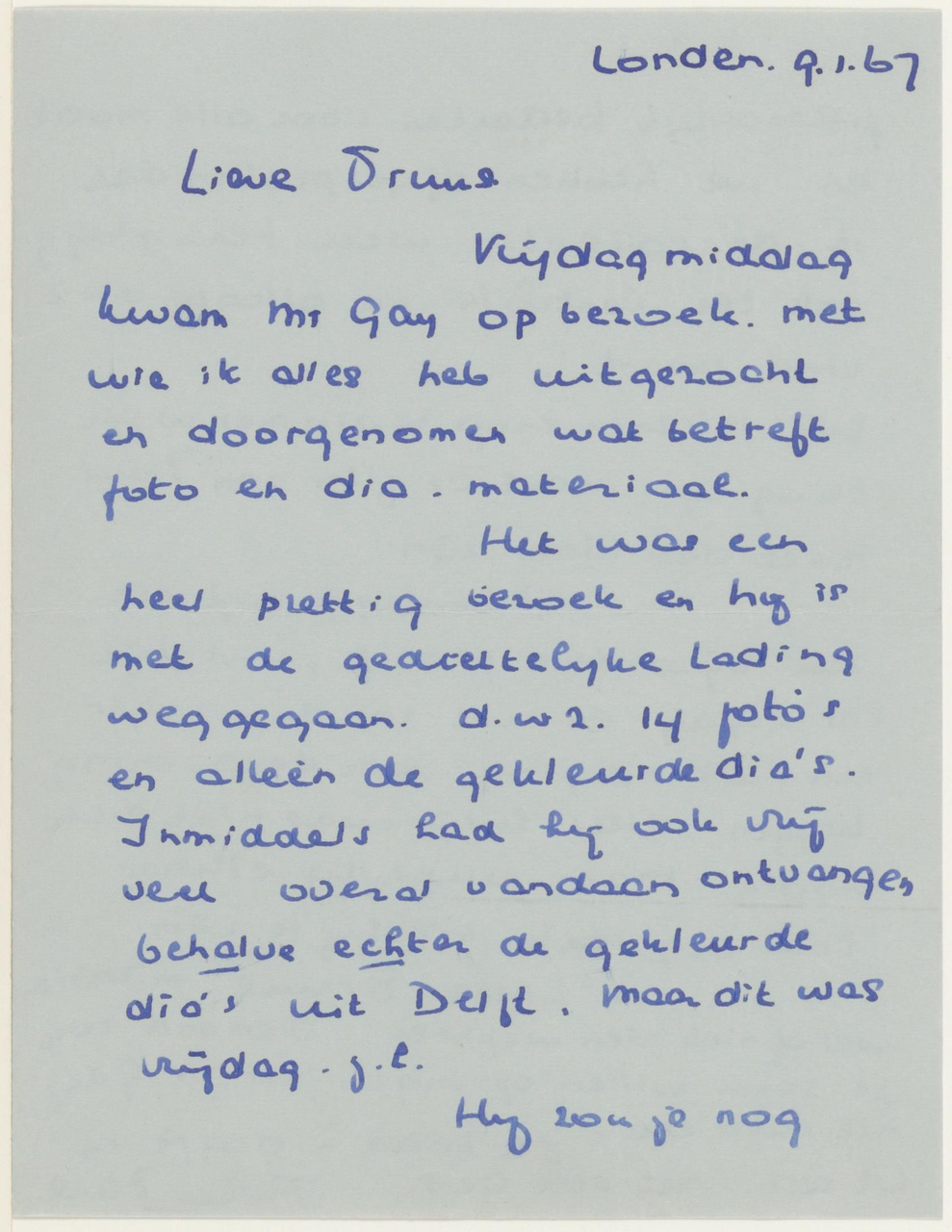 Brief van F. Driessen-Sutorius aan T. Schröder