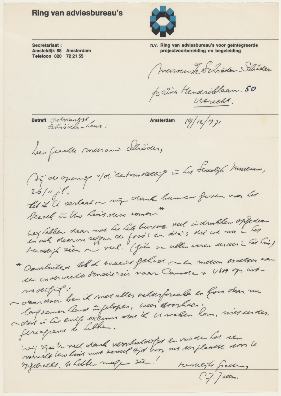 Brief van E.J. Jelles aan T. Schröder