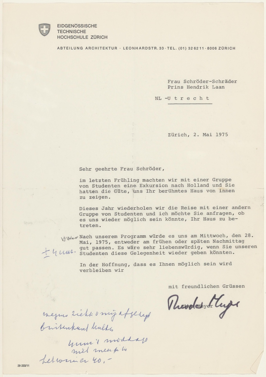 Brief van Th. Meyer aan T. Schröder