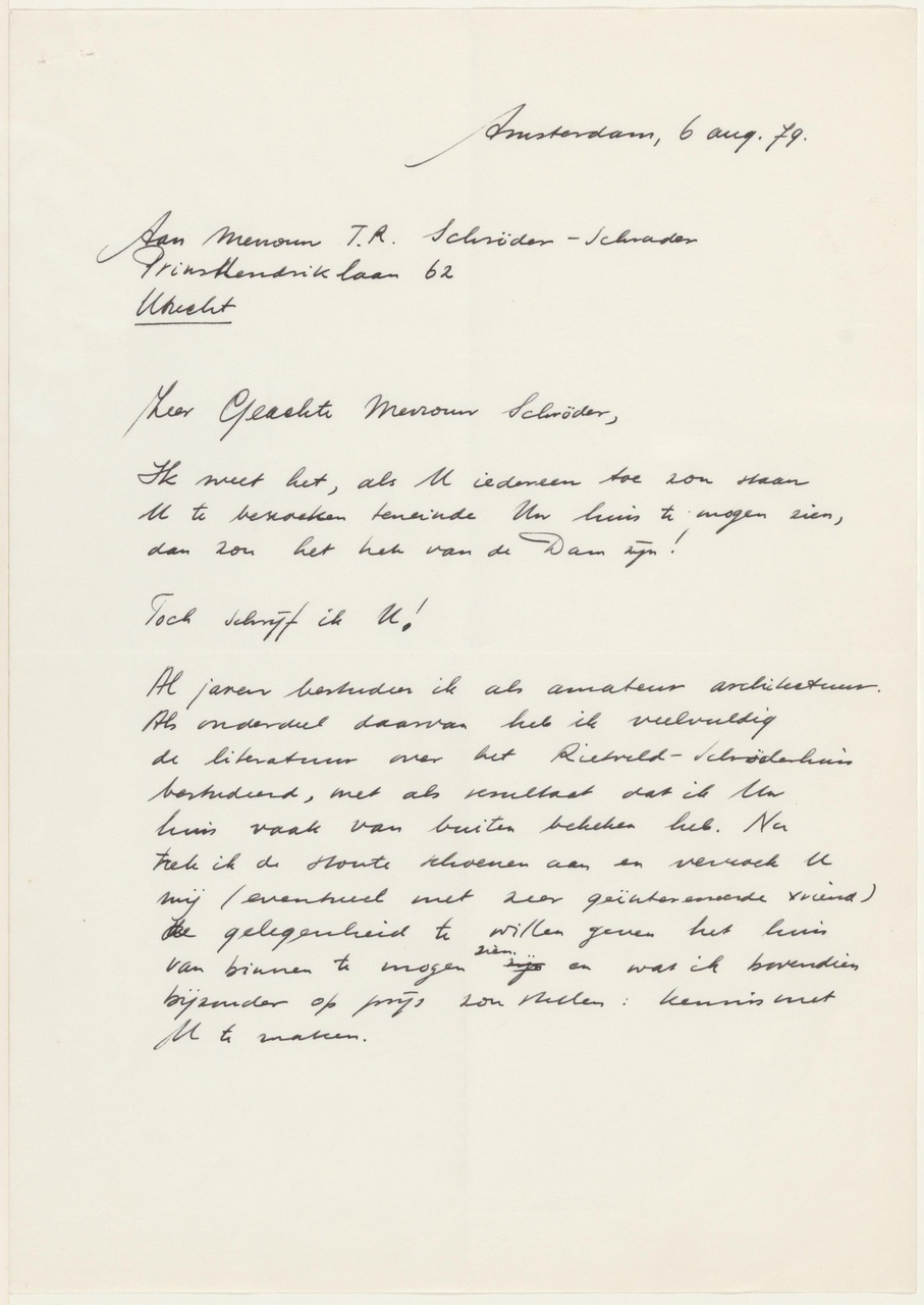 Brief van E.P. van Emmerik aan T. Schröder