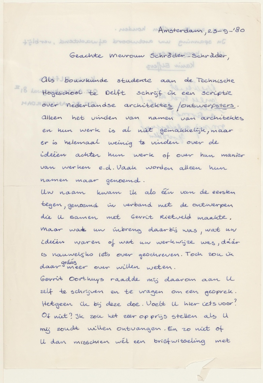 Brief van K. Elffers aan T. Schröder
