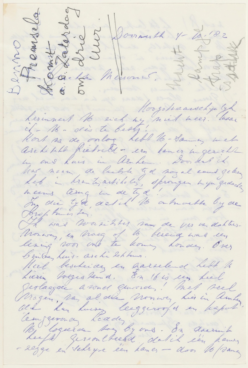Brief van Breebaart-Bruseker aan T. Schröder