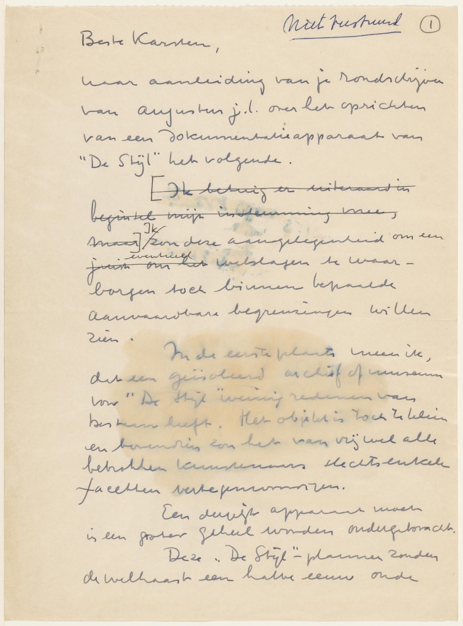 Brief van T. Schröder aan Ch. Karsten