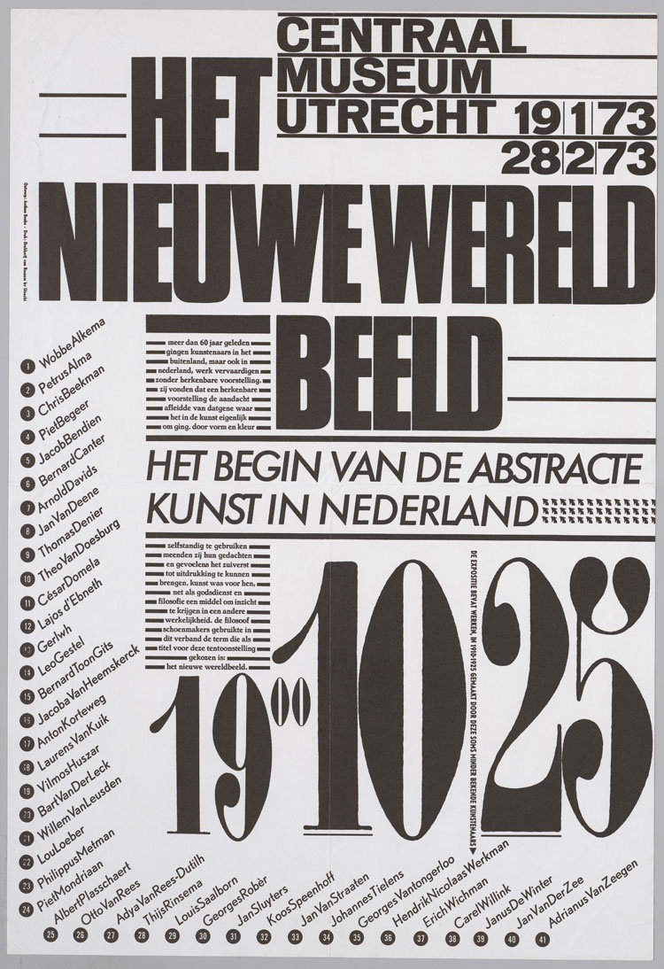 Anthon Beeke - affiche tentoonstelling Het nieuwe wereldbeed (1973).jpeg